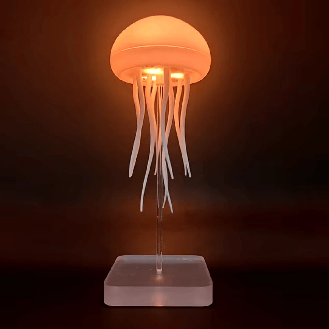 RGB LED Jellyfish Lamp with Voice Control – Color-Changing Ambient Night Light