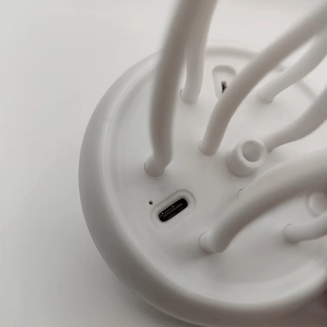 RGB LED Jellyfish Lamp with Voice Control – Color-Changing Ambient Night Light