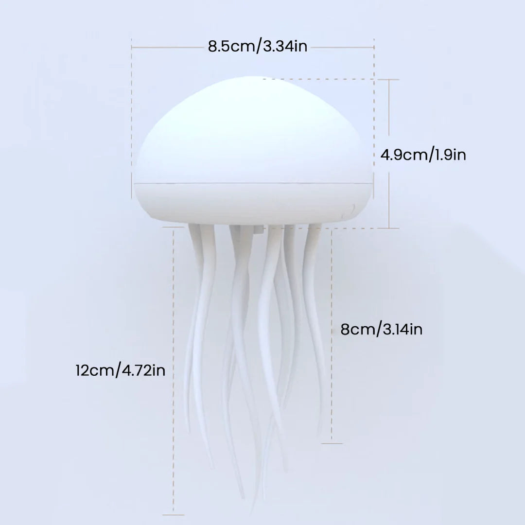 RGB LED Jellyfish Lamp with Voice Control – Color-Changing Ambient Night Light