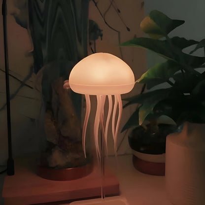 RGB LED Jellyfish Lamp with Voice Control – Color-Changing Ambient Night Light